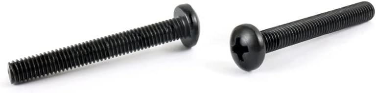 M6-1.0 x 16 mm Machine Screws/Phillips/Pan Head / 18-8 Stainless Steel/Black Oxide / DIN7985A / 700 Pc. Carton