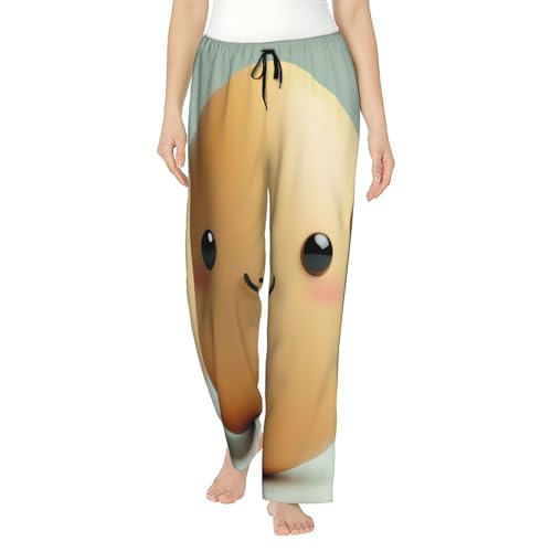 Pantalon de pyjama léger femme contre la chaleur nocturne doux en S-3XL