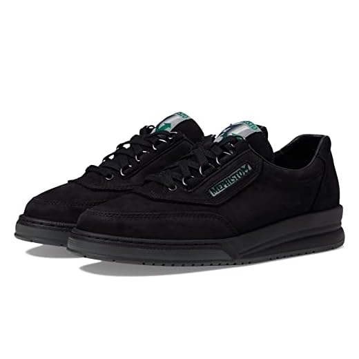 Mephisto Women's Rush Sneaker, Black Nomad, 10