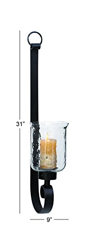 Deco 79 082010 Metal Scroll Handmade Pillar Wall Sconce thumb #5