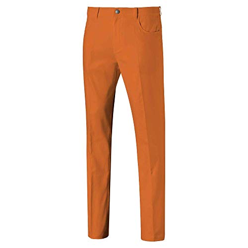 Puma Men's Golf 2019 Jackpot 5 Pocket Pant, Vibrant Orange, 32 x 32