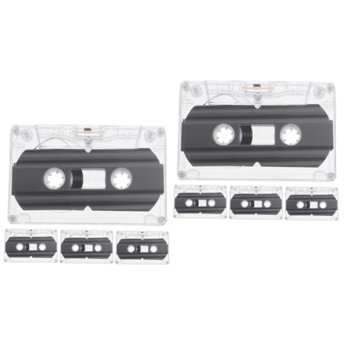 OSALADI 8pcs Blank Audio Cassette Tapes for DIY Handcrafts Wall Decor Recording Quality Material for Creative Projects and Festive Decorations