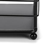 Metal Magazine Rack, Newspaper Book Tablet Storage Basket, File Holder Mail Organizer Bin with Handles, Iron Wire Black Folder Stand Holder for Home Office Bathroom Bedroom Den Living Room - Image 4