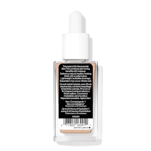 Image of wet n wild Bare Focus Skin Tint, 5% Niacinamide Enriched, Buildable Sheer Lightweight Coverage, Natural Radiant Finish, Hyaluronic & Vitamin Hydration Boost, Cruelty-Free & Vegan - Rosy Light