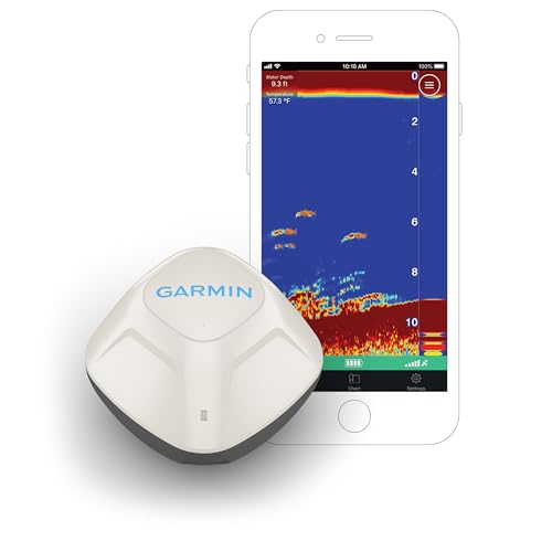 Foto von Garmin Striker Cast – auswerfbares Echolot für 2D-Echolotbilder von Wasseruntergrundstücken & Fischen vom Ufer aus. Anzeige auf mobilen Geräten in Striker Cast App. Für Flach- & Tiefwasser, 10h Akku