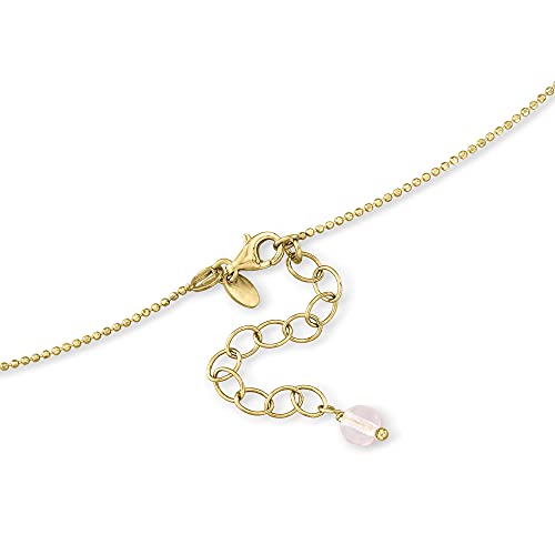 Ross-Simons Italian Red and Pink Murano Glass Heart Necklace in 18kt Gold Over Sterling3