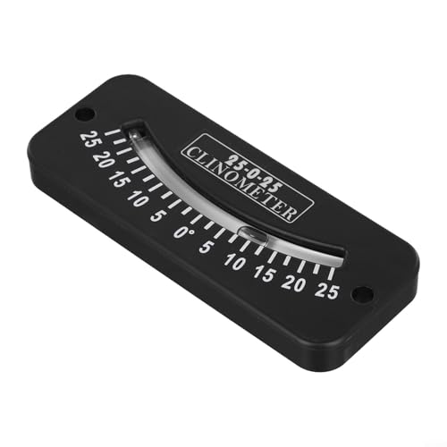 Inclinomètre marin ABS 25-0-25 45-0-45 10-0-10 - Montage sur cloison et jauge de pas pour évaluation du danger d'avalanche - Mesure des sentiers - Navigation à voile - Portable (25-0-25)