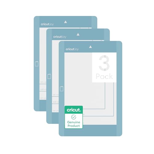 Cricut Joy Card Mat (3 Count) Reusable 4.5 in x 6.25 in Cutting Mat for Crafts with Protective Film Compatible with Cricut Joy and Later