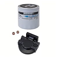 Quicksilver 802893Q4 Wasserabscheidender Kraftstofffilter – Mercury und Mariner Außenbordmotoren und MerCruiser Z-Antrieb- und Innenbordmotoren, Silber