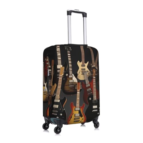 Travel Luggage Cover Elastic Anti-Scratch Suitcase Protector Washable Travel Suitcase Cover Guitars Luggage Protector Fits 18-32 Inch Suitcase3