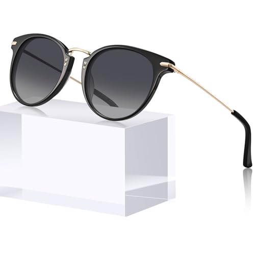 CARFIA Fashion Polarized Sunglasses for Women Hand-crafted Acetate Sunnies CA5012