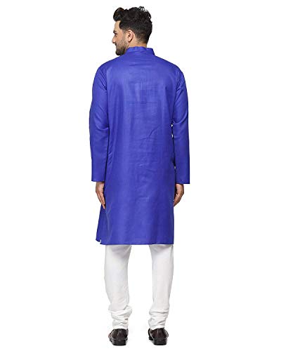 Image of Multi Colored Cotton Plain Men's Ethnic Kurta Only