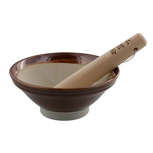 Zen Table Japan Traditional Mortar & Pestle Set (Suribachi &