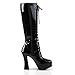 Pleaser Women's Electra-2020,Black Patent,8 M