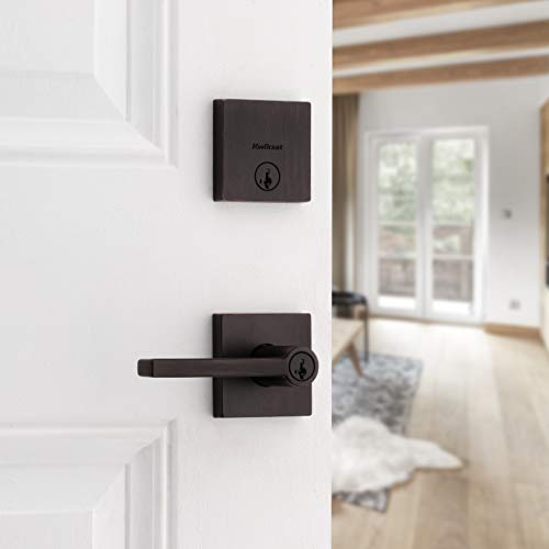 Kwikset 991 Halifax Keyed Entry Lever And Single Cylinder Deadbolt Combo Pack Featuring Smartkey Security In Venetian Bronze #TOP5