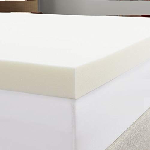 Sleep FineMemory Foam (Visco) Mattress Topper Height of 5 Cm Without Cover, Only Visco Foam, 120 X 200 Cm