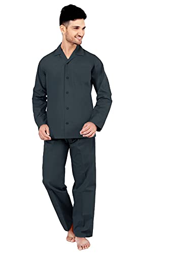 tatwam 100% Cotton Mens Half Sleeve POPLIN Nightsuit with Fully Branded Elastic Pajama and TOP-picture-5