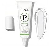 TruSkin Peptide Eye Cream Gel for Dark Circles & Fine Lines - Lightweight Under Eye Gel with Peptides & Hyaluronic Acid - Hydrating & Smoothing Eye Care for Tired-Looking Eyes, 0.5 Fl Oz