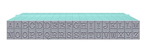 Contact USA Grande 36 peças American Typewriter Uppercase Pegz Piscina Azul