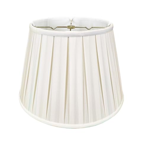Royal Designs, Inc. Empire English Pleat Lamp Shade, BSO-724-18WH, 11 x 18 x 12, White