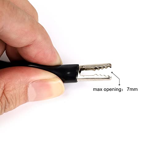Image of 2Pcs BNC-Q9 to Double Alligator Clip Test Cable 1.5M /4.9FT for Oscilloscope, Signal Generators, Video Surveillance