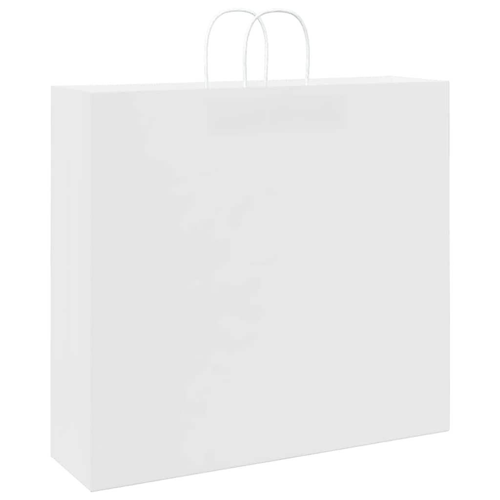 Bolsas de papel blancas 250 piezas con asas 54 x 15 x 49 cm