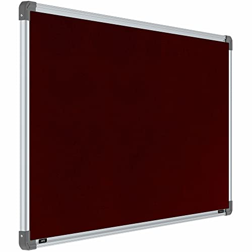 Image of Scholar Art Metis 2x4 Feet Fabric Pin-up Board for Study Table & Kids Room | High Strength Velvet Cloth + High Density Soft Board for Pinning Photos, Sticky Notes & Reminders (Maroon)