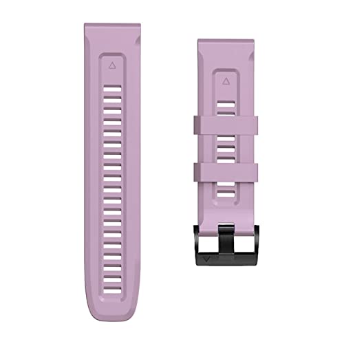 Bracelet silicone 26mm violet pour montre Garmin Fenix 7X 6X 5X