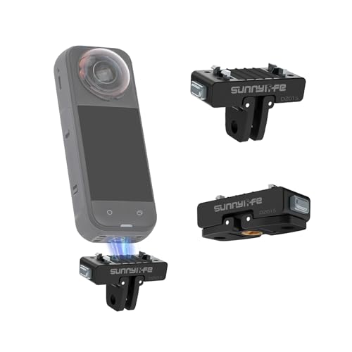 Support magnétique pour Insta360 X5 adaptateur de fixation rapide anti-vibration 1/4