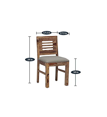 Image of Wooden Dining Table 6 Seater | Dinning Table with Six Chairs | Dining Room Furniture | Honey, Sheesham Wood