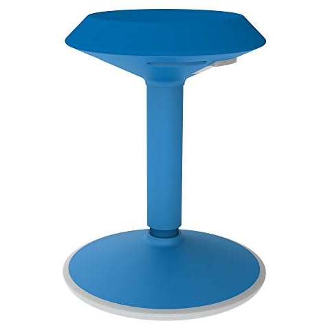 Learniture Adjustable-Height Active Motion Stool w/Circular Seat - Flexible Seating for School Classroom, Office or Home - Brilliant Blue (LNT-NUS800-BB-SO) Cover