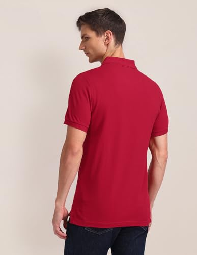 Image of U.S. POLO ASSN. Men's Printed Round Neck Half Sleeve Casual Cotton Regular 1665 T-Shirts (UDTSH2240)