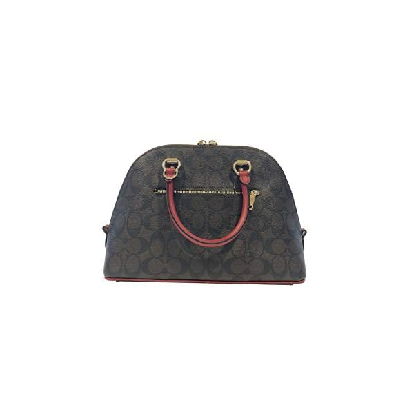 Coach Katy Satchel In Signature Canvas (IM/Brown 1941 Red)