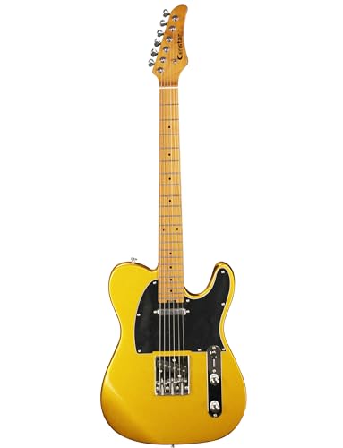 Censtar TL000 Electric Guitar, Solid Electric Guitar Consists Of A Roasted Mahogany Body And Maple Neck,Professional/Full Size Mercury Electric Guitar cover