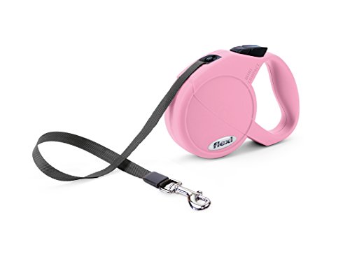 flexi Durabelt Retractable Belt Dog Leash: Extra Small, 10 Feet Long, Supports up to 26 Pounds, Pink