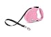 flexi Durabelt Retractable Belt Dog Leash : Extra Small, 10 Feet Long, Supports up to 26 Pounds, Pink