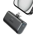 Anker Carregador Portátil, Nano Power Bank 5.000mAh com Cabo USB-C Integrado, Carregamento Rápido de até 22,5W, Compatível com iPhone 17/16/15, Samsung Galaxy S22/S23, iPad Pro/Air, AirPods e Mais