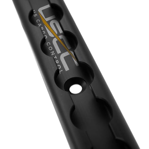 US Cargo Control L Track Rail 4 FT Black Anodized Aluminum L-Track Tie Down Rail with Screws Mount on Truck Beds and Enclosed or Utility Trailers - Secure Motorcycles ATVs Dirt Bikes