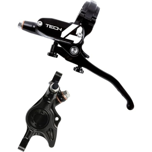 Hope Tech 4 X2 Disc Brake and Lever Set Black, Rear Hydraulic Post Mount