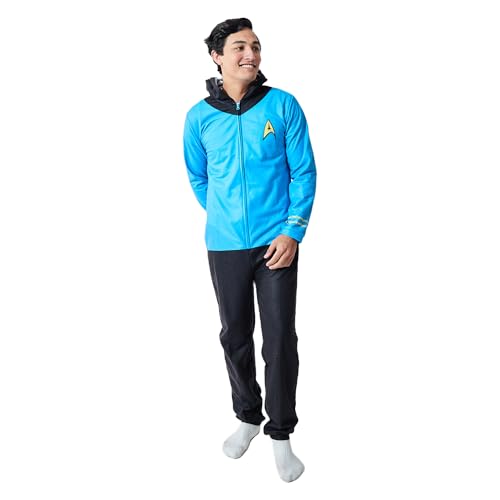 Bioworld Star Trek Spock Uniform Men's Onesie Cosplay Union Suit With Hood2