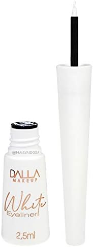Delineador Líquido Branco Vegano White Eyeliner Dalla Makeup DL08...