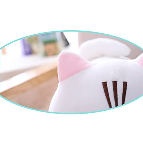 Gato de pelúcia 2 peças de gato fofo macio gato preto branco fofo travesseiro de pelúcia brinquedos