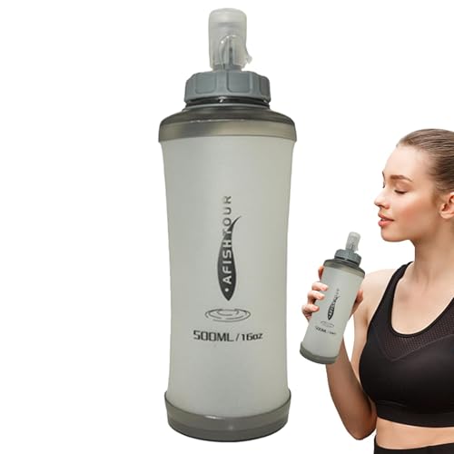 Botella de agua para senderismo y excursiones de diseño comprimido compacto para mochila 2