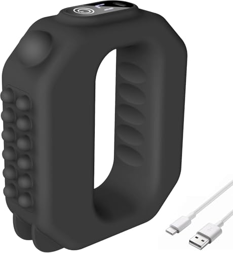 Small Lightweight Vibration Plate Portable, Exercise Shaker Machine with Massager Function, Cordless and Mini, 3 Modes & 6 Intensities, Black