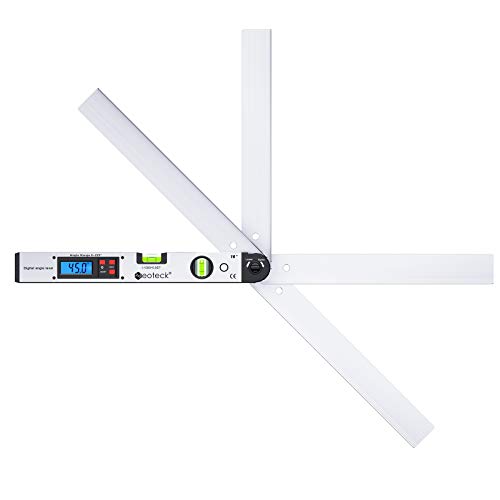Neoteck NTKTL170 Aluminum Digital Angle Finder Protractor 225° 16 Inch Backlit Lcd Digital thumb #7