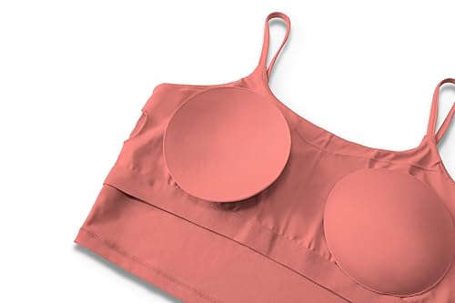 Image of ECOPARTY Wirefree Padded Yoga Sports Bra for Women - Moisture Wicking Quick Dry Workout Crop Tank Camisole