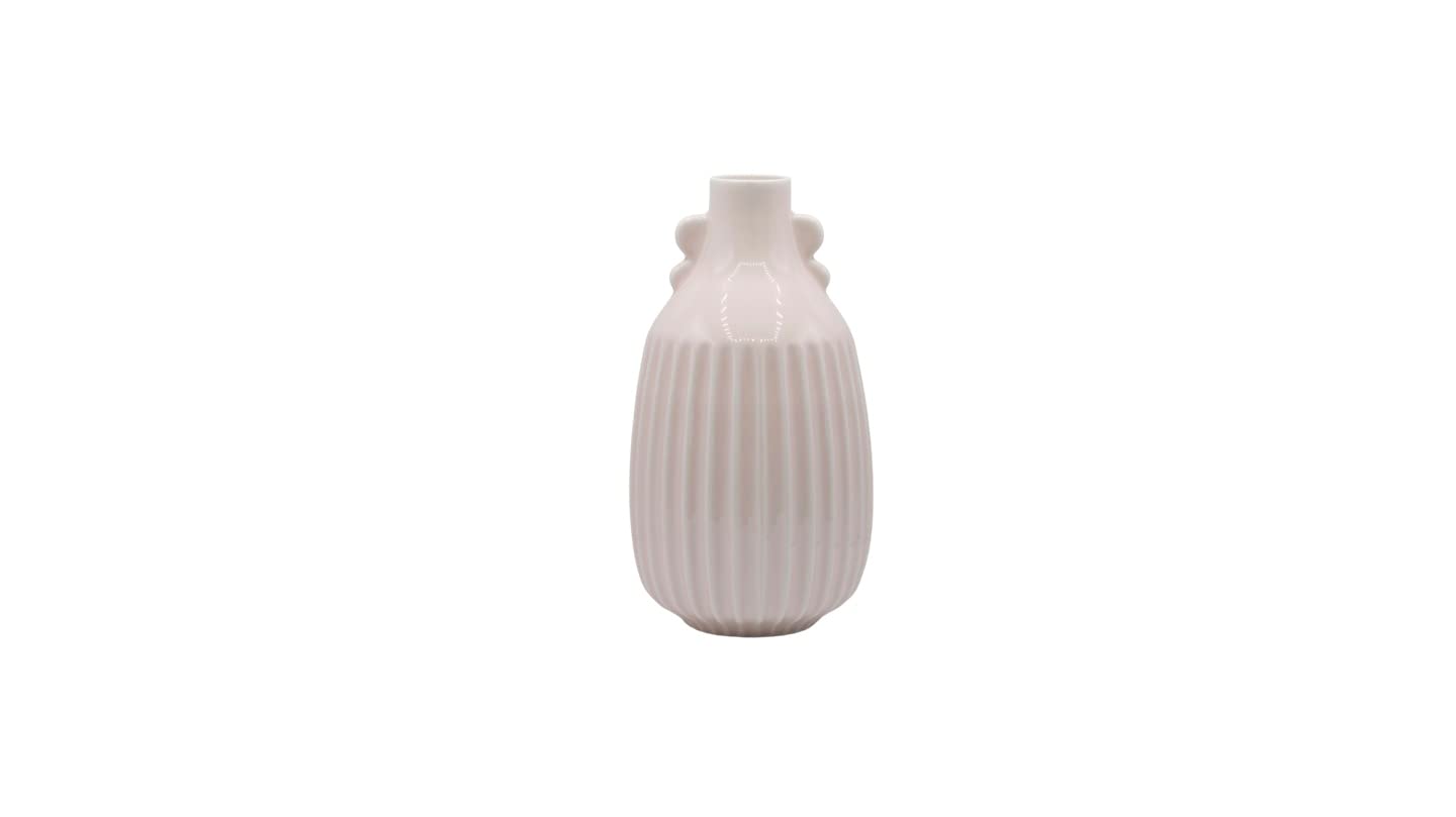 Vaso in ceramica rosa chiaro | Vaso in ceramica Portuguese di Aqui Há Peça