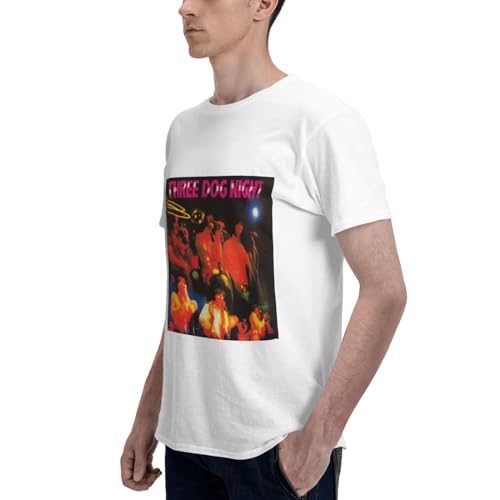 Three Dog Night Band Men's Short Sleeve T-Shirt Personalized Fashion Soft Breathable Tops Casual Tee Shirt 6