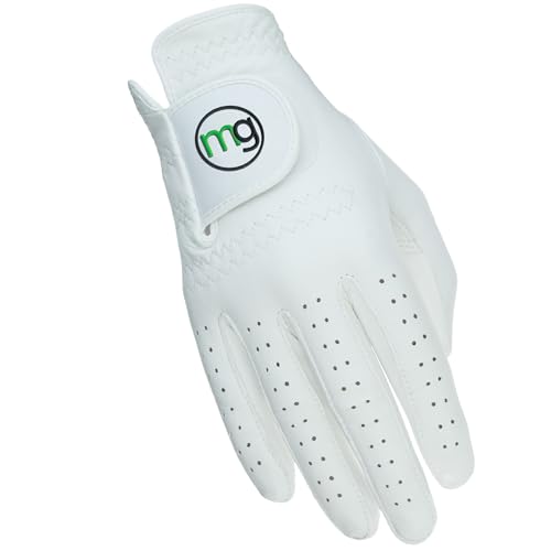 MG DynaGrip Men’s Golf Glove – Premium All-Cabretta Leather, Soft Feel, Superior Grip, Tour-Quality Performance - Regular Sizes