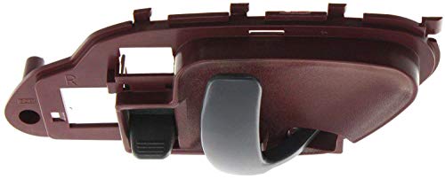 Evan Fischer Interior Door Handles Compatible With C/K Full Size P/U 95-02/Suburban 95-99 Set Of 2 Plastic Red Bezel W/Black Lever W/Door Lock Button #TOP6